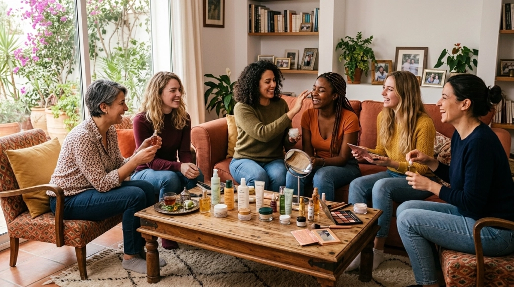 La réunion beauté à domicile : le grand retour de la convivialité en 2026